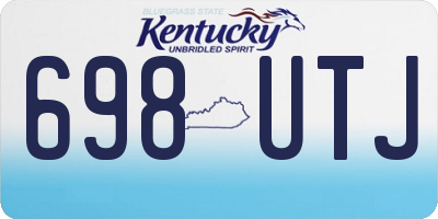 KY license plate 698UTJ