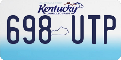 KY license plate 698UTP