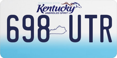 KY license plate 698UTR