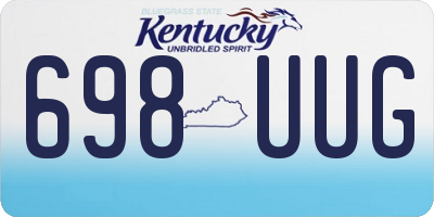 KY license plate 698UUG