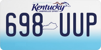KY license plate 698UUP
