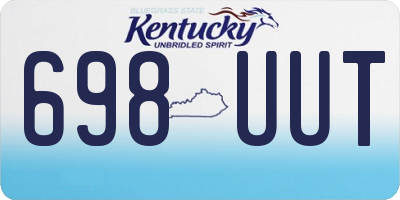 KY license plate 698UUT