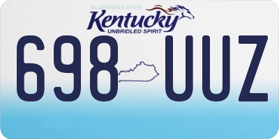 KY license plate 698UUZ