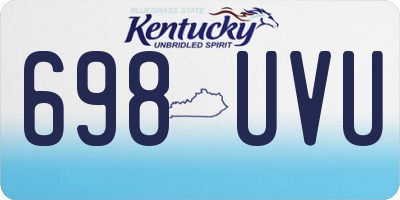 KY license plate 698UVU