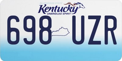 KY license plate 698UZR