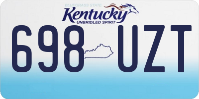 KY license plate 698UZT
