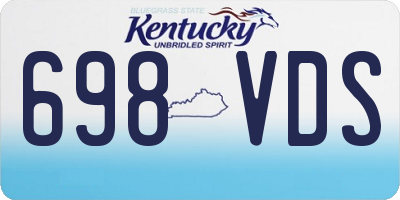 KY license plate 698VDS