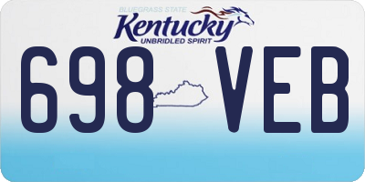 KY license plate 698VEB