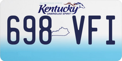 KY license plate 698VFI