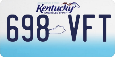 KY license plate 698VFT