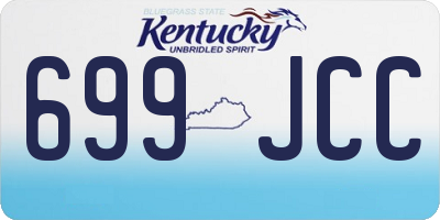 KY license plate 699JCC