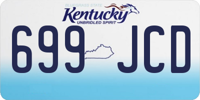 KY license plate 699JCD