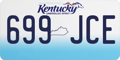 KY license plate 699JCE