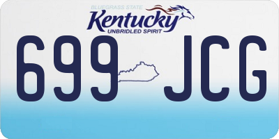 KY license plate 699JCG