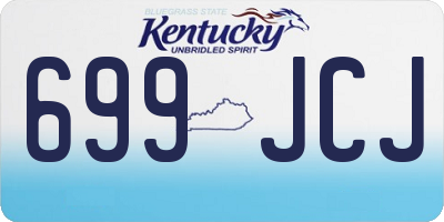 KY license plate 699JCJ