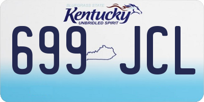 KY license plate 699JCL