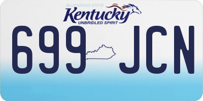 KY license plate 699JCN