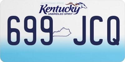 KY license plate 699JCQ