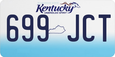 KY license plate 699JCT