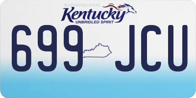 KY license plate 699JCU