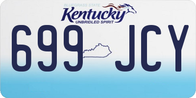 KY license plate 699JCY