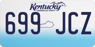 KY license plate 699JCZ