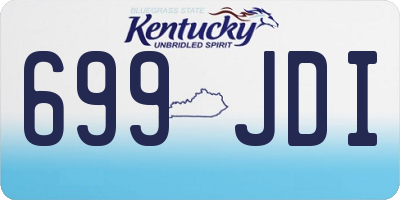 KY license plate 699JDI