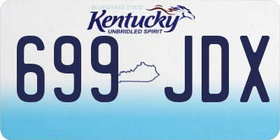 KY license plate 699JDX
