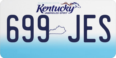 KY license plate 699JES