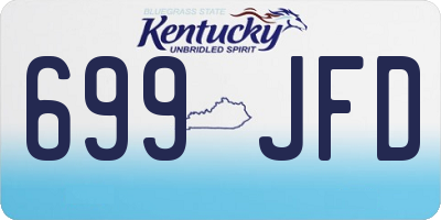 KY license plate 699JFD