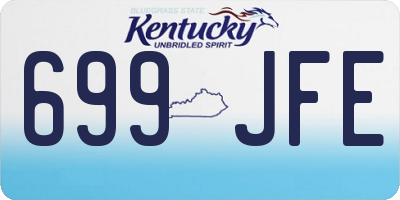 KY license plate 699JFE