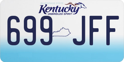 KY license plate 699JFF