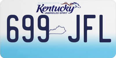 KY license plate 699JFL