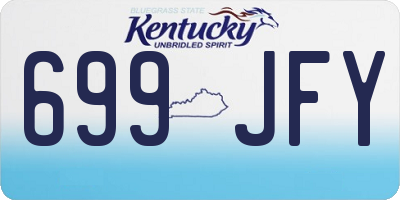 KY license plate 699JFY
