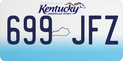 KY license plate 699JFZ