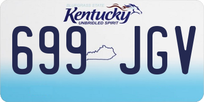 KY license plate 699JGV