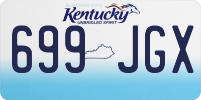 KY license plate 699JGX