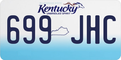 KY license plate 699JHC