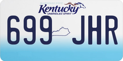 KY license plate 699JHR
