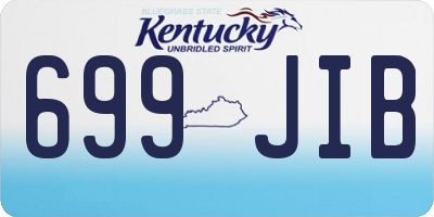 KY license plate 699JIB