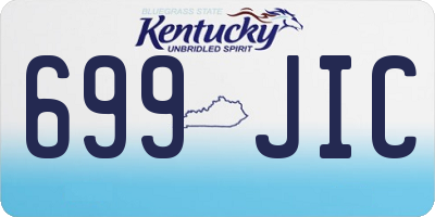 KY license plate 699JIC