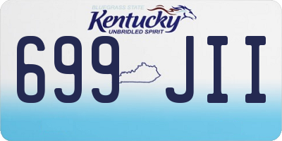 KY license plate 699JII