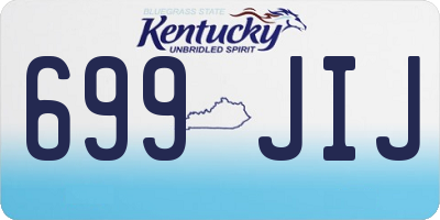 KY license plate 699JIJ