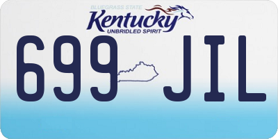 KY license plate 699JIL