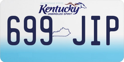 KY license plate 699JIP