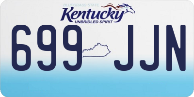 KY license plate 699JJN