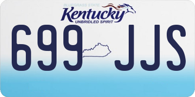 KY license plate 699JJS
