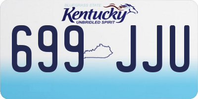 KY license plate 699JJU