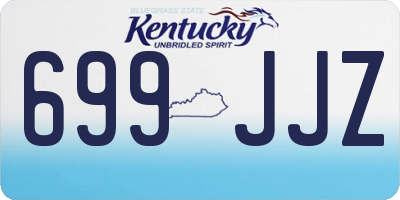 KY license plate 699JJZ