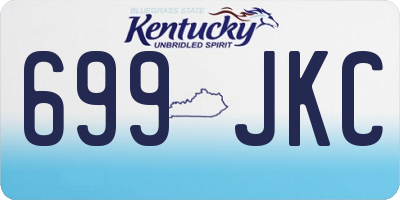 KY license plate 699JKC